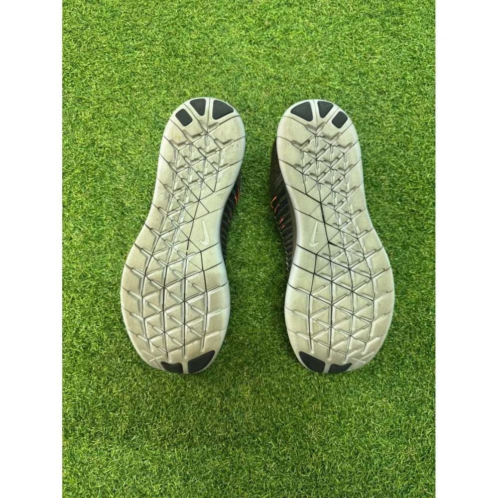Nike Free RN Flyknit Olive Green Black Running‎ Shoes Mens 8.5 Womens 10